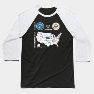 State of Nebraska Baseball T-Shirt